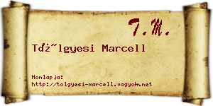 Tölgyesi Marcell névjegykártya