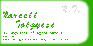 marcell tolgyesi business card